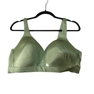 Cacique 42C Green Lightly Lined No Wire Full Coverage Comfort Bra